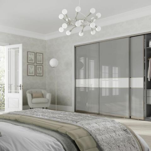VOLANTE Grey Metal Pure White