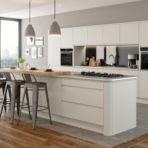 Strada matte painted porcelain kitchen hero A